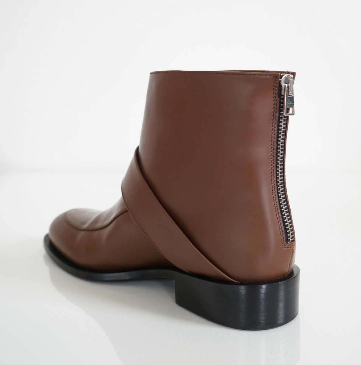 $1060 🆕️ Authentic MARNI Brown Leather ANKLE CHELSEA Boots