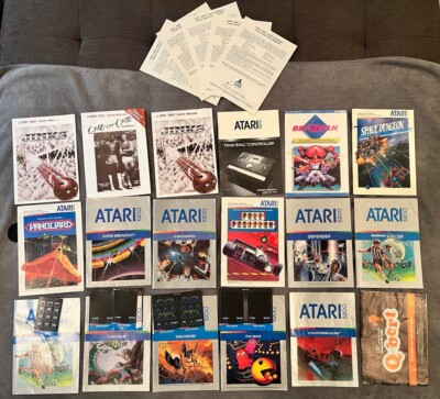 LOWEST $$! Atari 5200 7800 manuals overlays multiple pick and ship discounts!