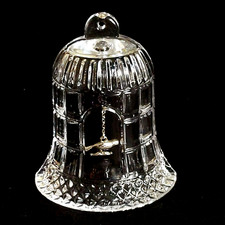 WATERFORD 12 DAYS OF CHRISTMAS BELL ORNAMENT, 4 Calling Birds, Cut Lead Crystal