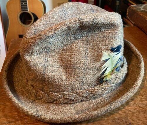 Vintage Stetson wool tweed bucket hat gray with colored flecks througout Stetson Wool Tweed Bucket Hat Women main image 3