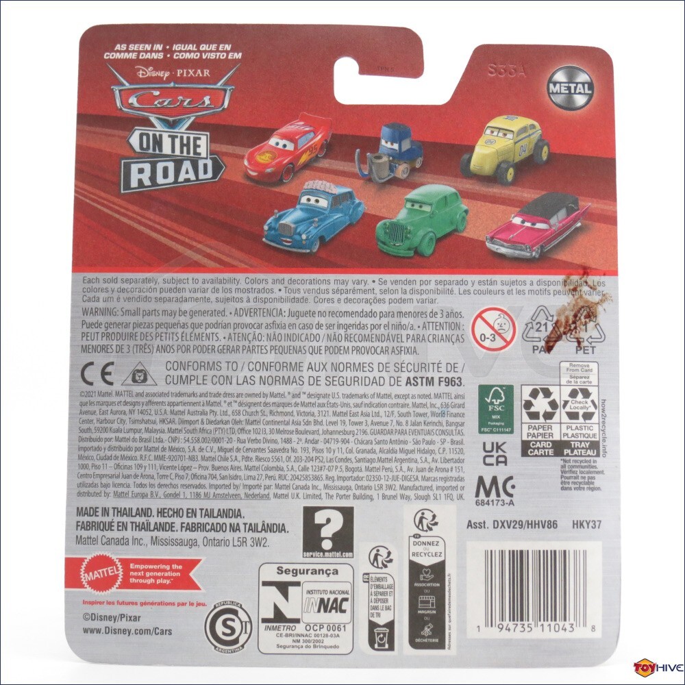 Disney Pixar Cars Adam Roadriguez Race Fire & Rescue truck 2021
