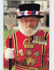 Postcard Beefeaters at the Tower of London England