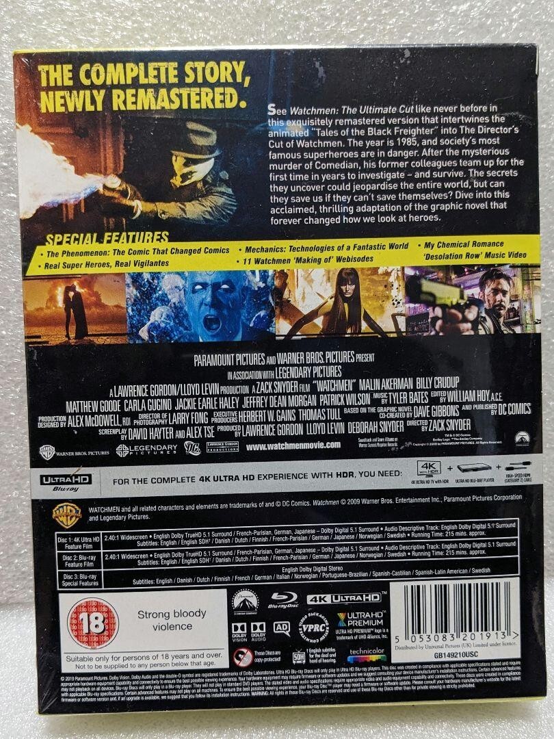 WATCHMEN ULTIMATE CUT EDITION STEELBOOK Ver. 4K ULTRA HD Blu