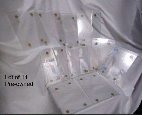 Clear Acrylic Wall Mount w/ Hook & Loop Lot of 11 Sign Holders 8.5”x 11" - Used