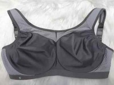 GLAMORISE High Impact UNDERWIRE Sports Bra 9066 GRAY CHOOSE size  New no Tags