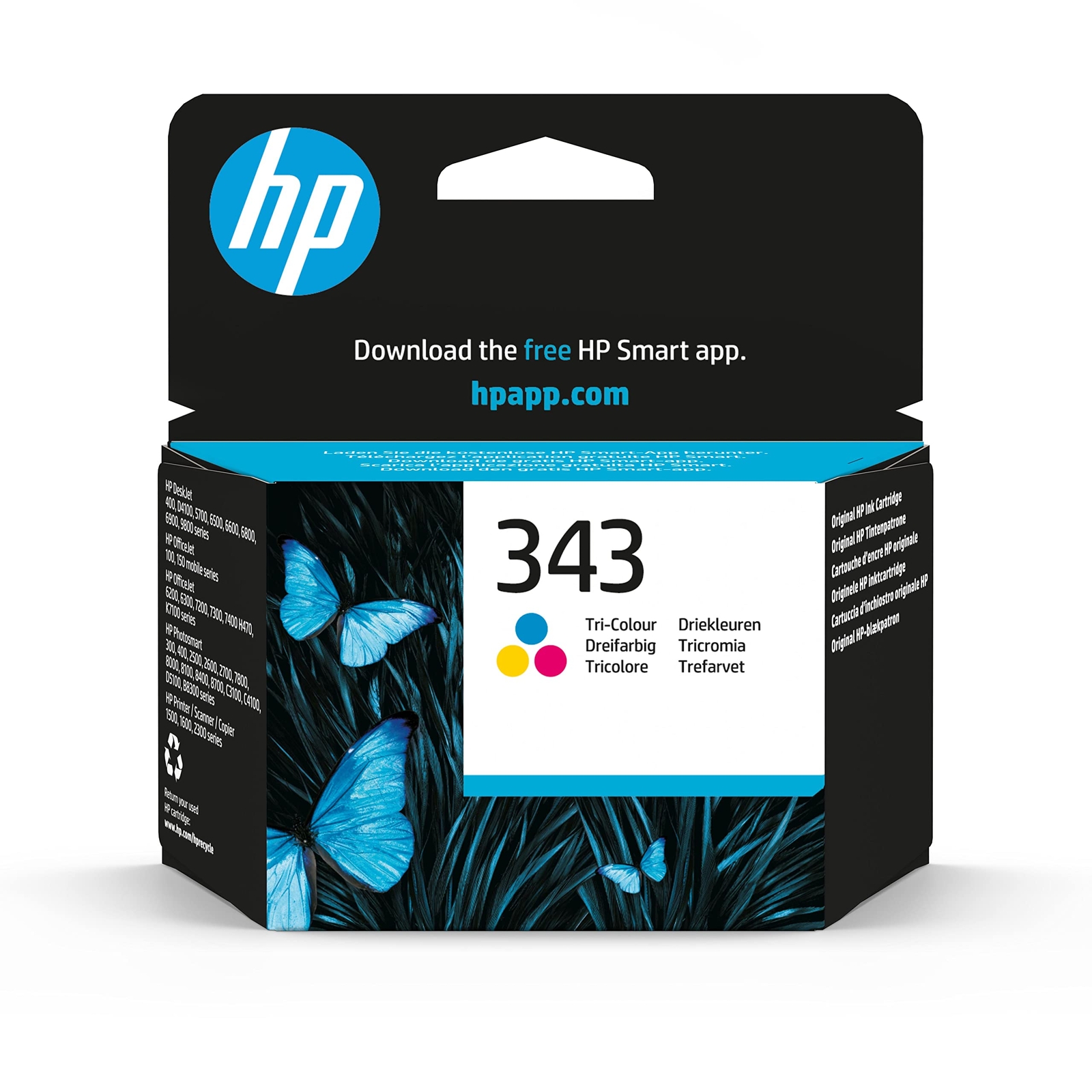 Cartouche HP 343 C8766EE Cyan Magenta Jaune pour imprimante Deskjet