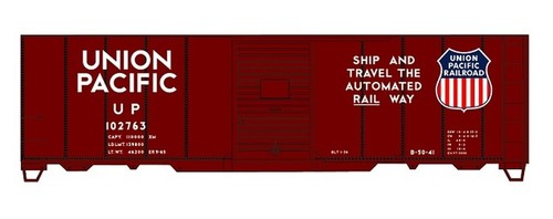 Kit de coche caja de acero Accurail escala HO 81151 Union Pacifc 40' # 102673  | Zustand: New