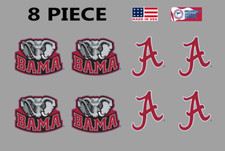 8PC Alabama Crimson Tide Bama Waterless Peel Stick Temporary Tattoos ELP/A