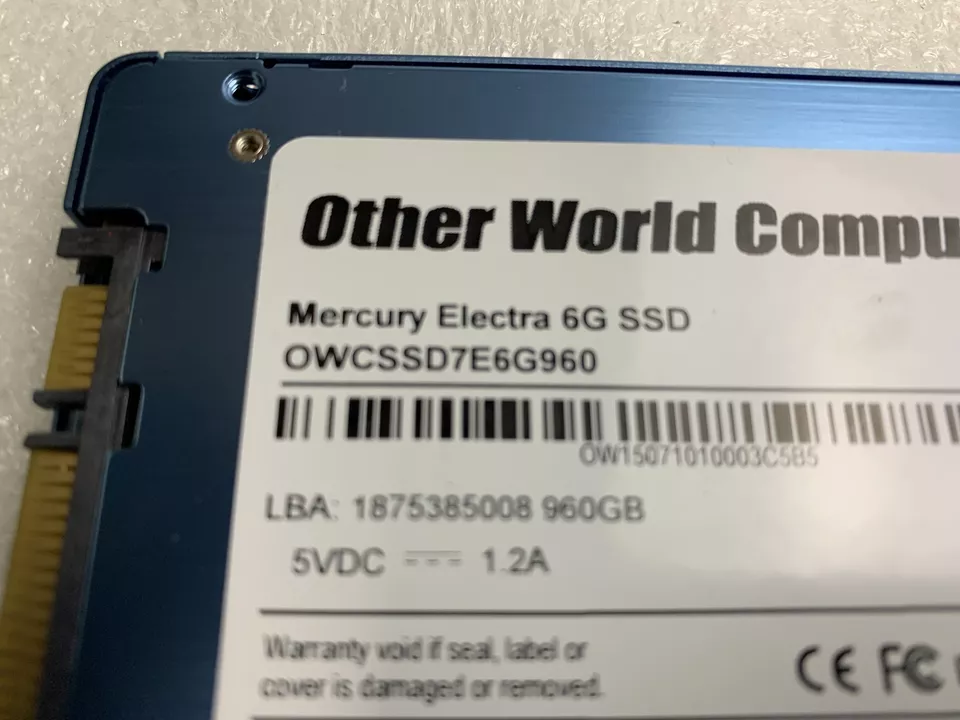 OWC Mercury OWCSSD7E6G960 960GB 2.5" SATA Internal Solid State Drive SSD - Image 3 of 3