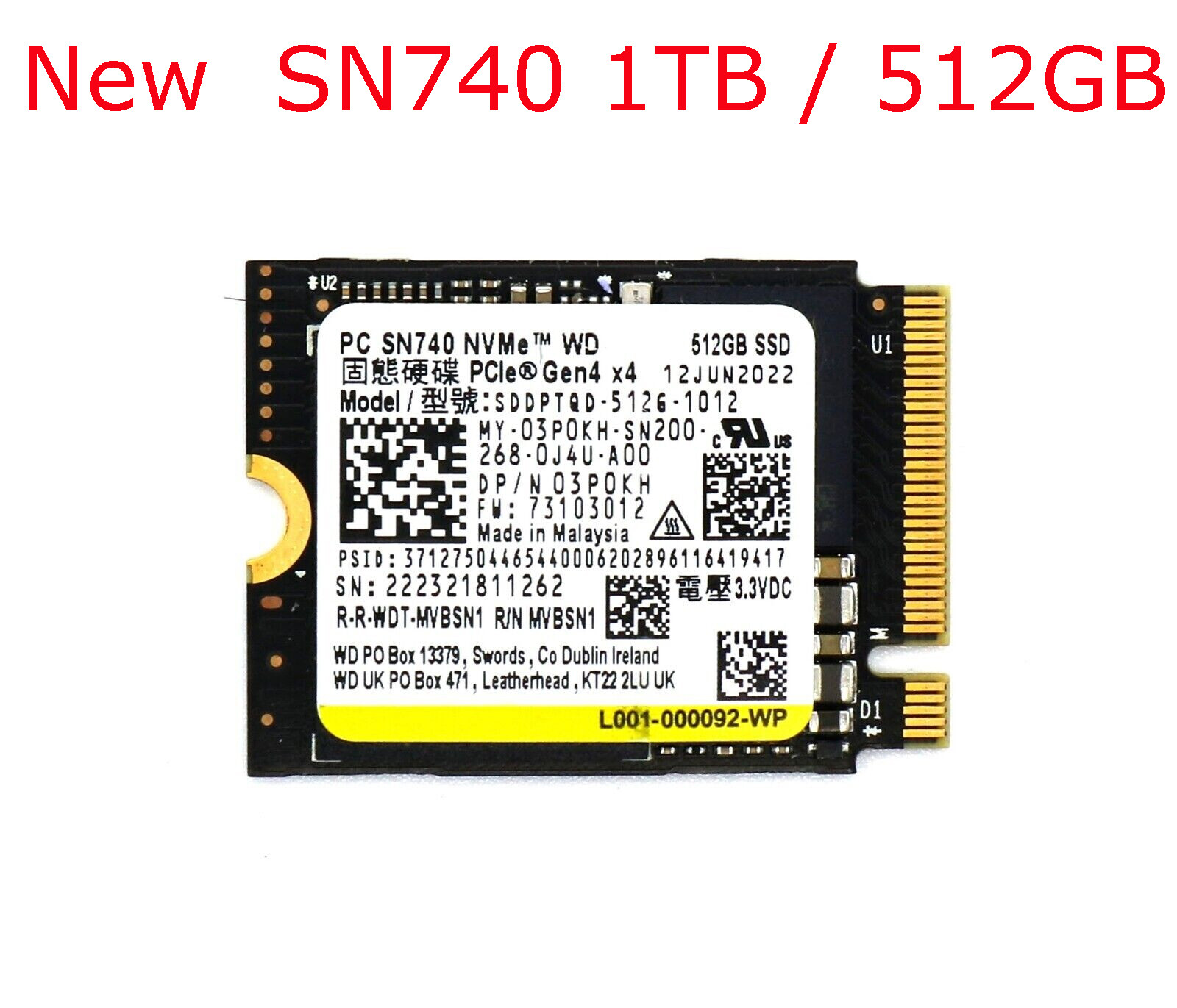 価格 交渉 送料無料 新正規品WD SN740 2TB SSD 2230 steamdeck 高級