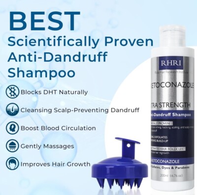RHRI Extra Strength Anti Dandruff Seborrheic Psoriasis Medicated