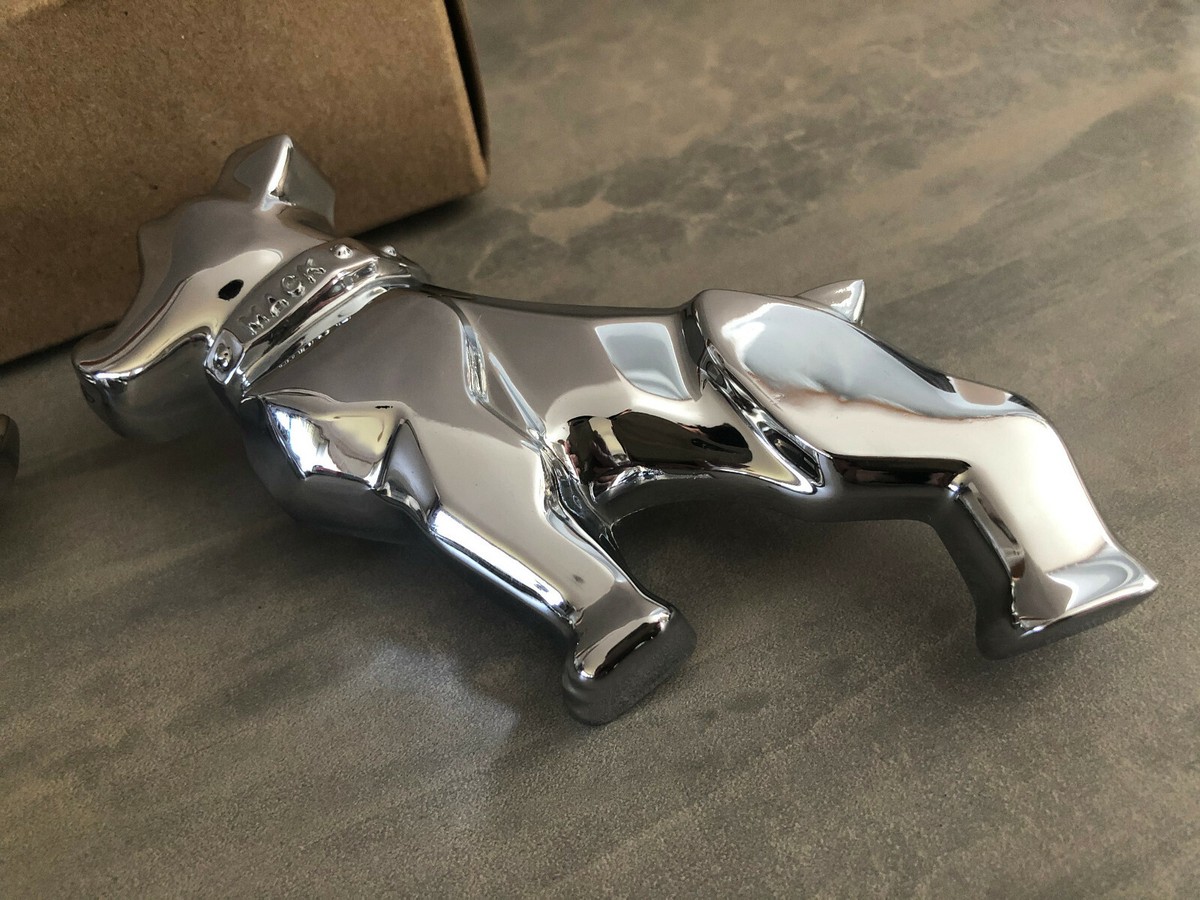 Brand New Genuine Mack Trucks Chrome Half Dogs Bulldog Mascot