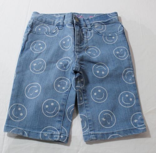 The Children's Place Girl's Happy Face Skimmer Shorts BL1 Lea Wash Size 6X/7 NWT