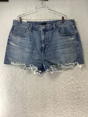 Uniqlo Boyfriend Denim Jean Shorts Blue Women's Size 36