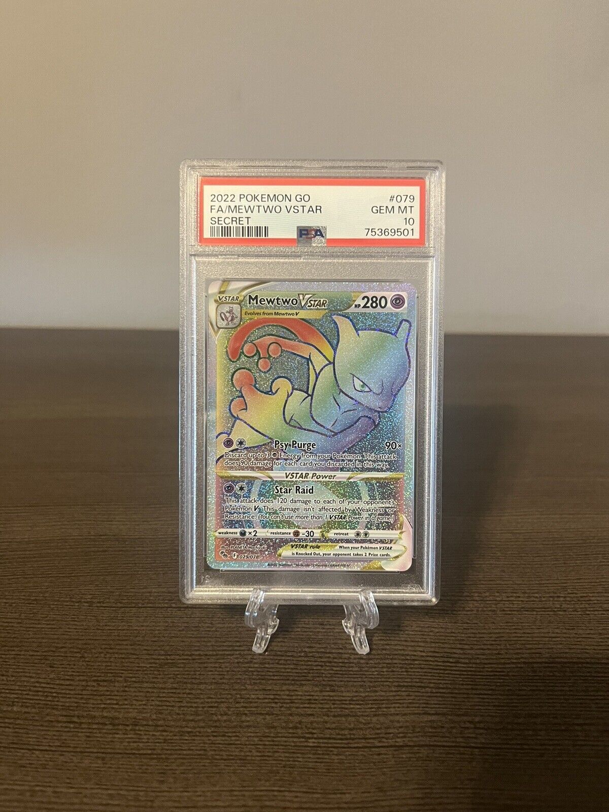  Mewtwo Vstar 079/078 - Pokemon Go - Secret Rare