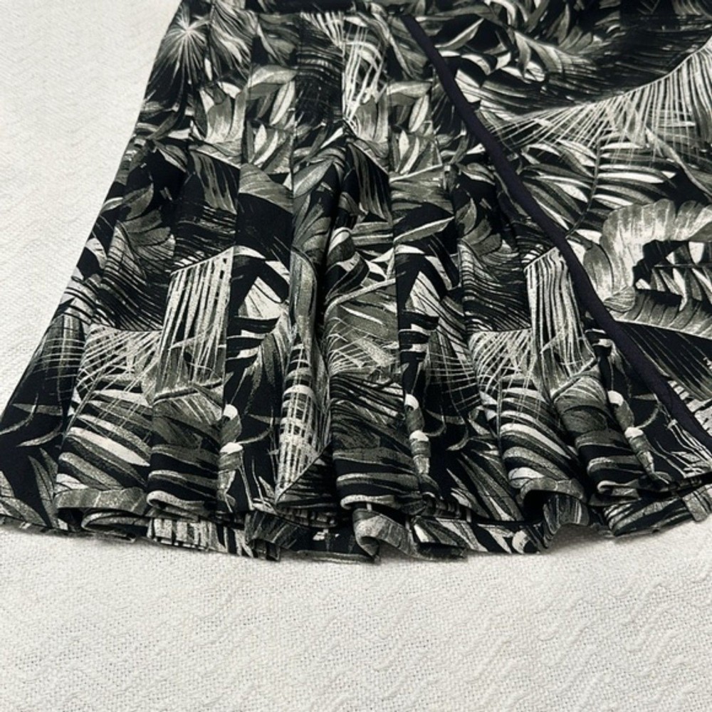 Tail Tennis Skirt Pleated Reversible Tropical Print and Checkered Womens Medium
