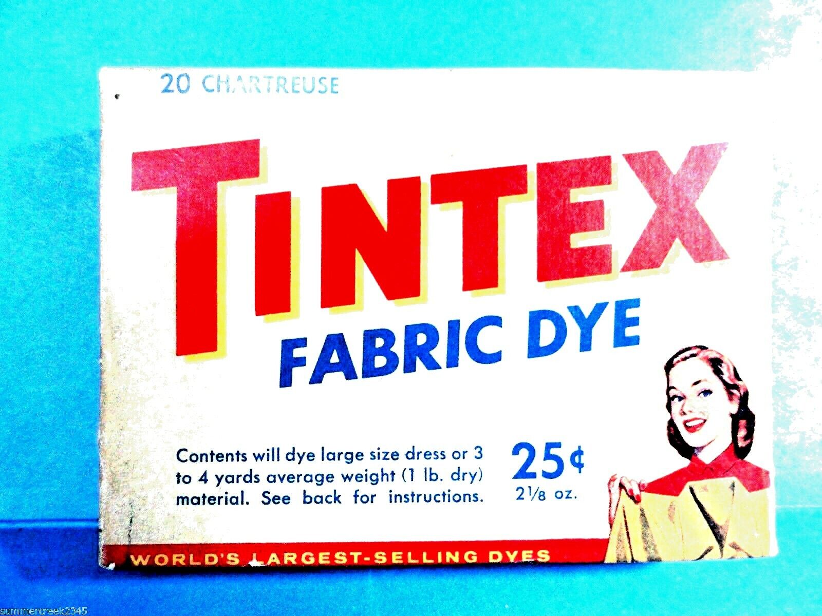 Tintex Chartreuse Fabric #2 Max 49% OFF List price Dye Clothes