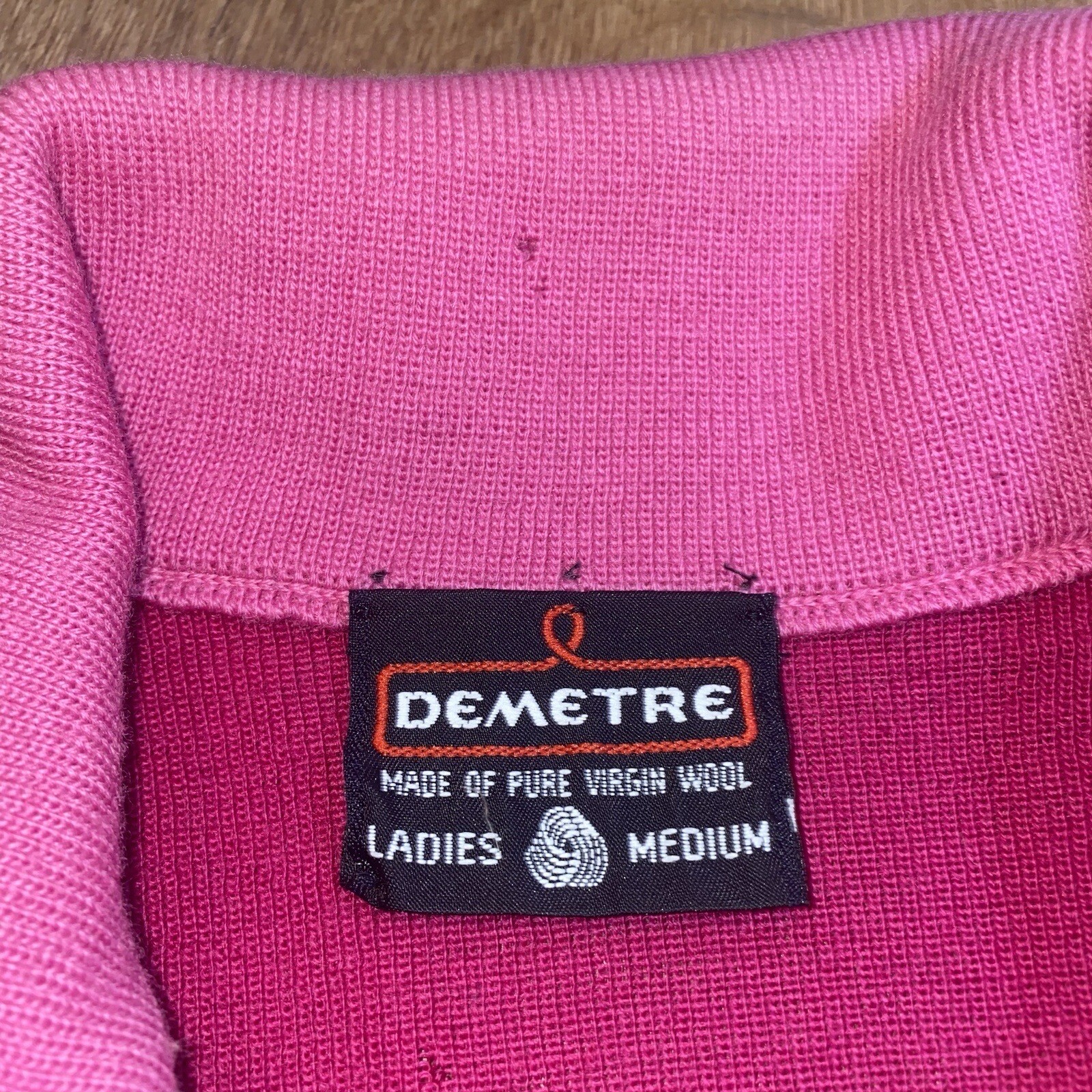 Demetre Sweater Ski Smiley Beanie Hat Vtg Lot 60s 70s Snow Matching Women Medium image 6