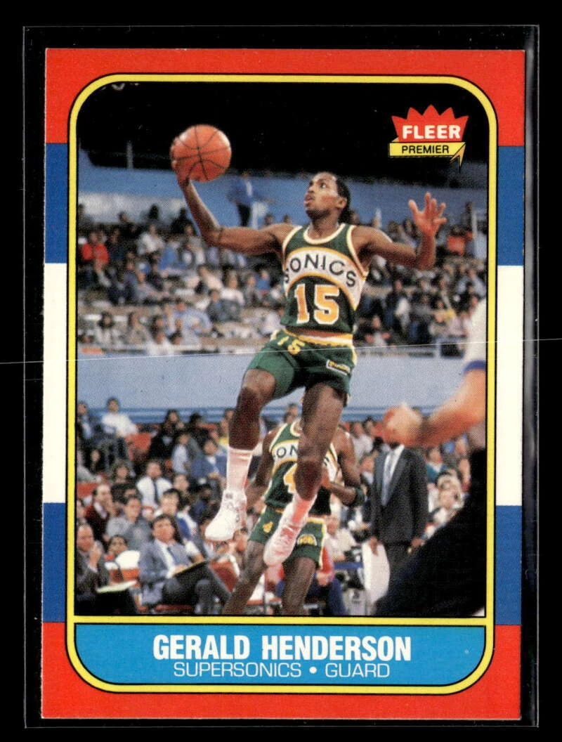 1986-87 Fleer Gerald Henderson #45 Seattle SuperSonics EX/EX-MT Y6636