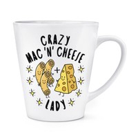 VerrüCkte Mac N KäSe Damen Stars 341Ml Latte Becher Tasse Lustiger Witz Essen