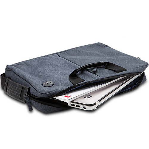 HP 15.6" Genuine Laptop Case Shoulder Strap Bag Topload Briefcase Gray