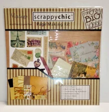 Me & My Big Ideas Scrapbook Page Making Kit 12x12 Vintage Scrappy Chic New