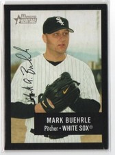 2003 Bowman Heritage Black Facsimile Signature Mark Buehrle #93