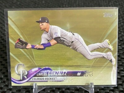 2018 Topps Series 1 Carlos Gonzalez Gold /2018 #110 Colorado Rockies