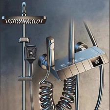 LCD Duschsystem Duscharmatur Regendusche Mischbatterie Duschset mit Handbrause