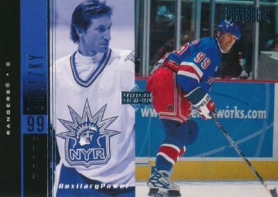 1999-00 UD PowerDeck AUXILIARY POWER #20 WAYNE GRETZKY - New York Rangers