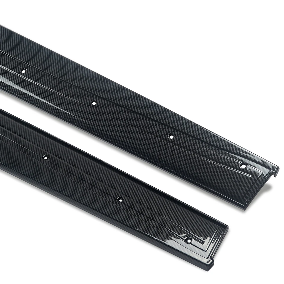 Side Skirt Extension Lip For BMW 4 Series F32 F33 F36 2014 -20 Carbon Fiber Look Foto 4 de 4