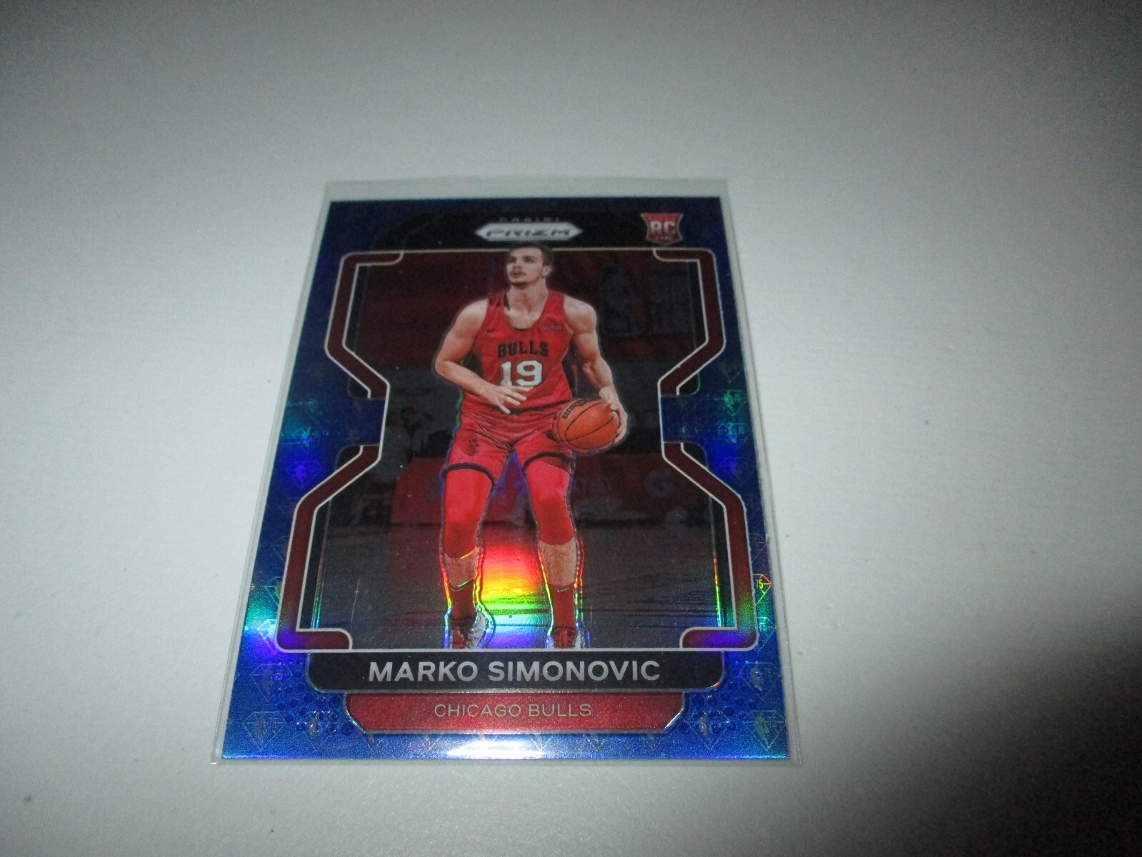 Marko Simonovic 2021-22 Panini Prizm Blue NBA 75th Anniversary RC #166