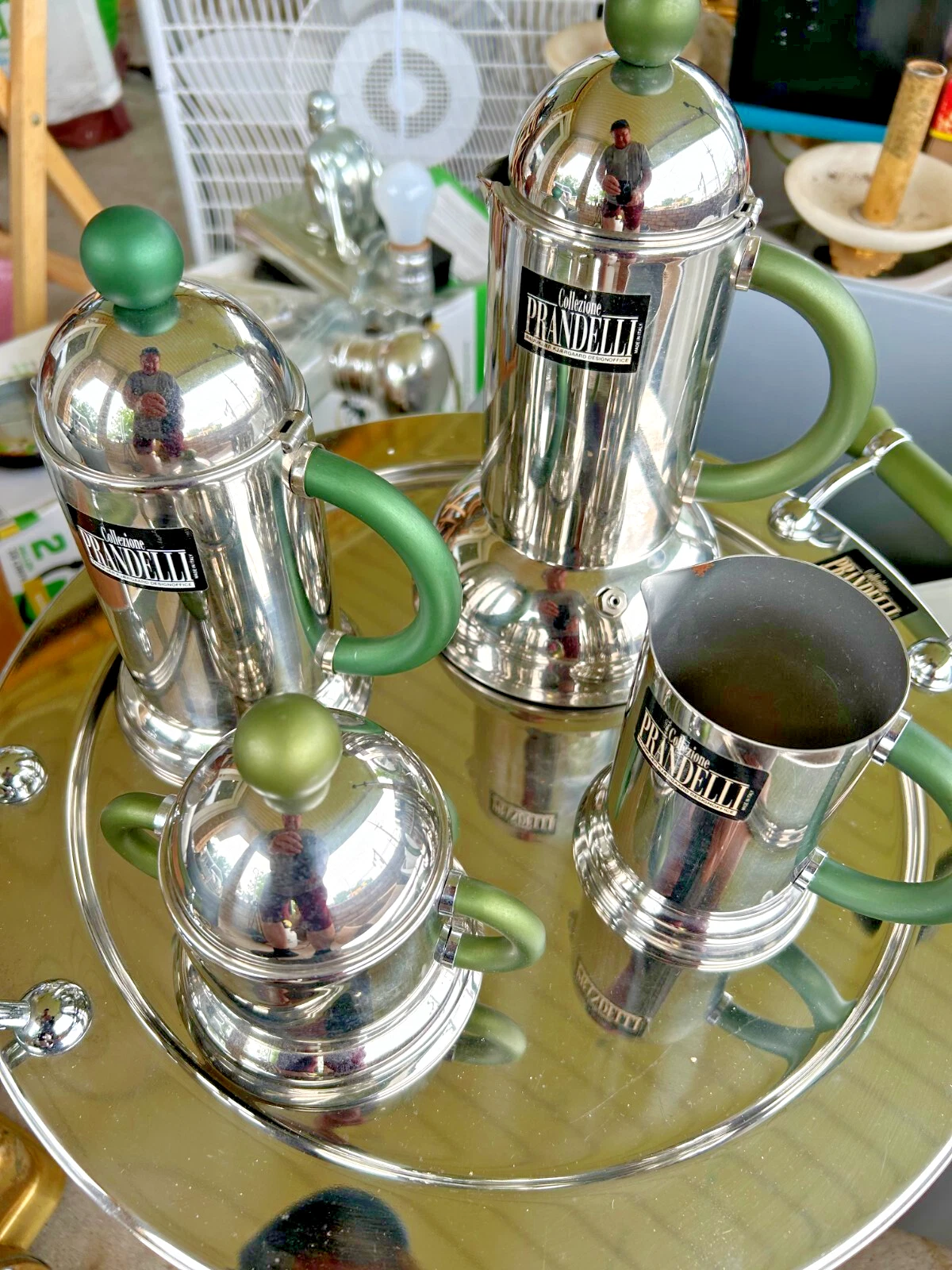 Vintage "Collezione Prandelli" Coffee Set, 5 Pieces: Espresso Maker