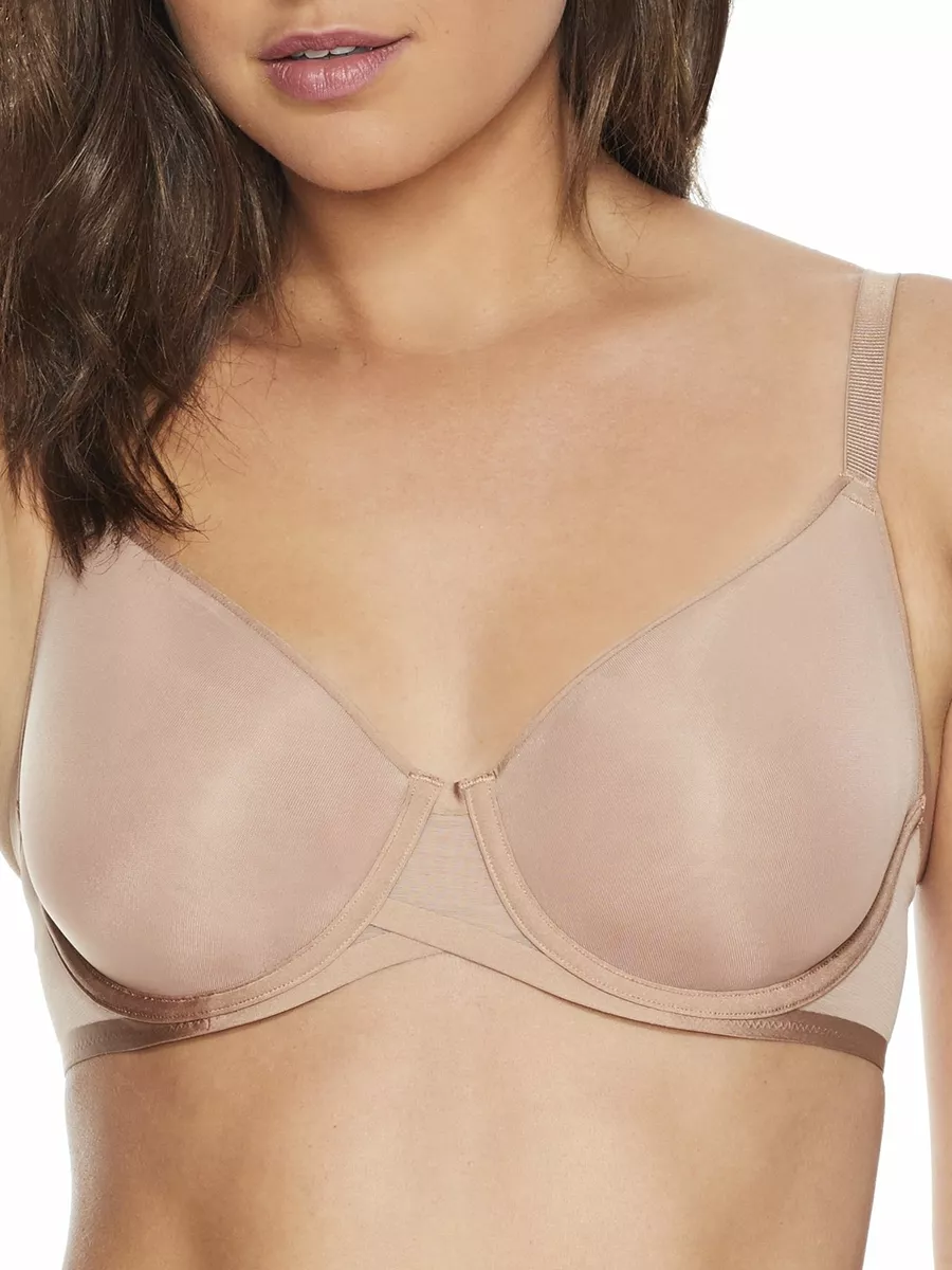 NEARLYNUDE Mocha The Mesh Underwire Full Support Bra, US 36D, UK 36D, NWOT