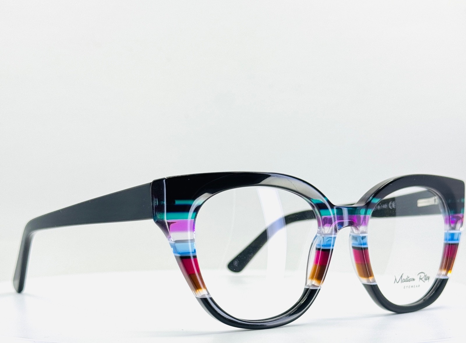 MADISON RILEY FP2132 C1 Multicolor Womens Semi Cat Eye Eyeglasses 52-18-140 B:47