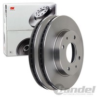 2X NK Bremsscheiben 257Mm BelÜFtet Vorne Passend FÜR Hyundai Coupe Lantra