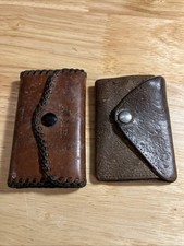 2 Vintage Key Wallets Key-tainers Leather
