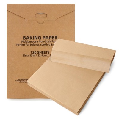 120 Pcs Parchment Paper Baking Sheets, 9x13 Precut Non-Stick Baking Parchment...