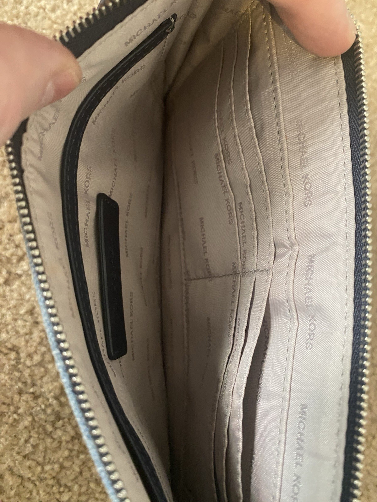 Michael Kors Denim Patchwork Wristlet Clutch Bag … - image 10