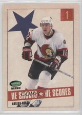 2002-03 ITG Parkhurst Retro He Shoots He Scores Points Marian Hossa HOF r5h