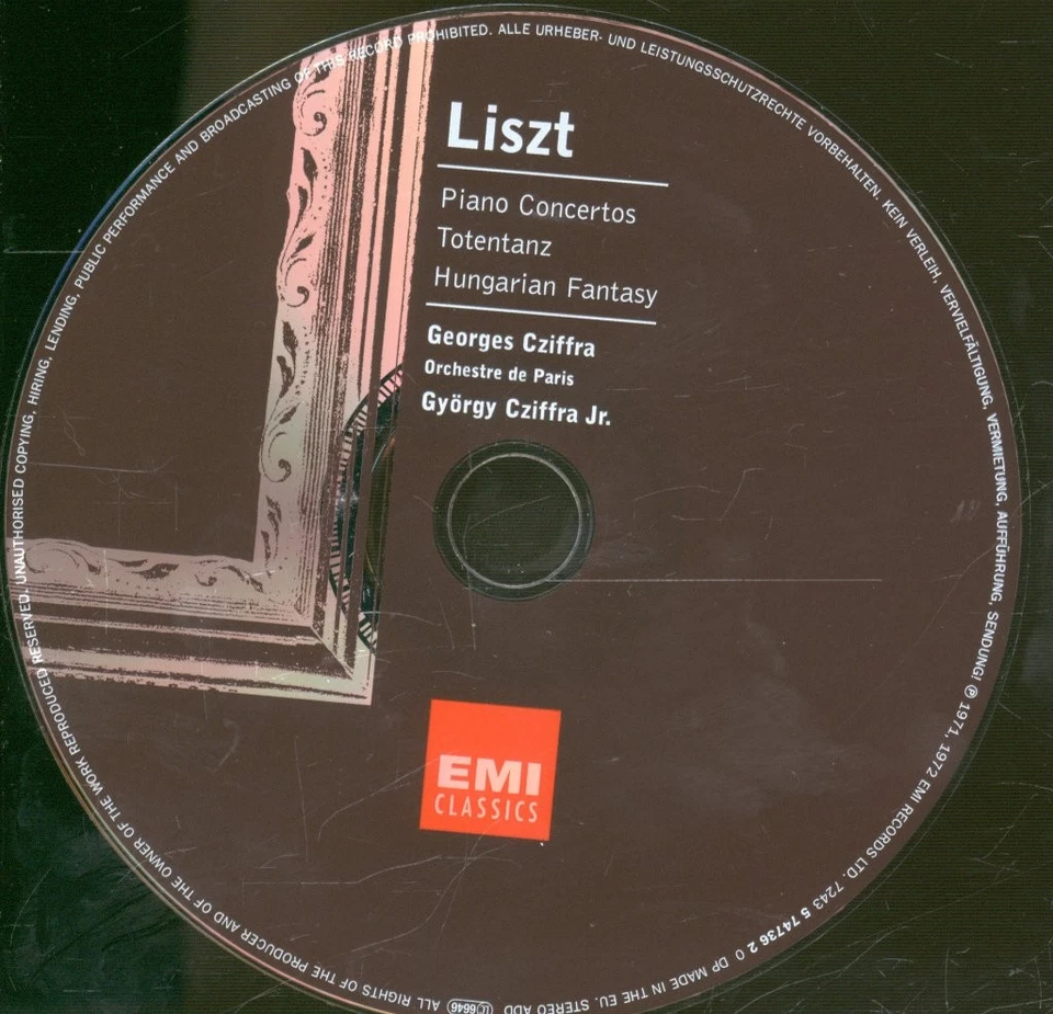 724357473620 George Cziffra, Orchestre de Paris Franz Liszt - Klavierkonzerte - Bild 3 von 3