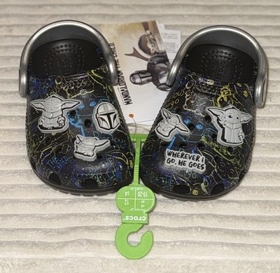Crocs Classic  Grogu Clog t 207894-001 Mandalorian The Child Sz C4