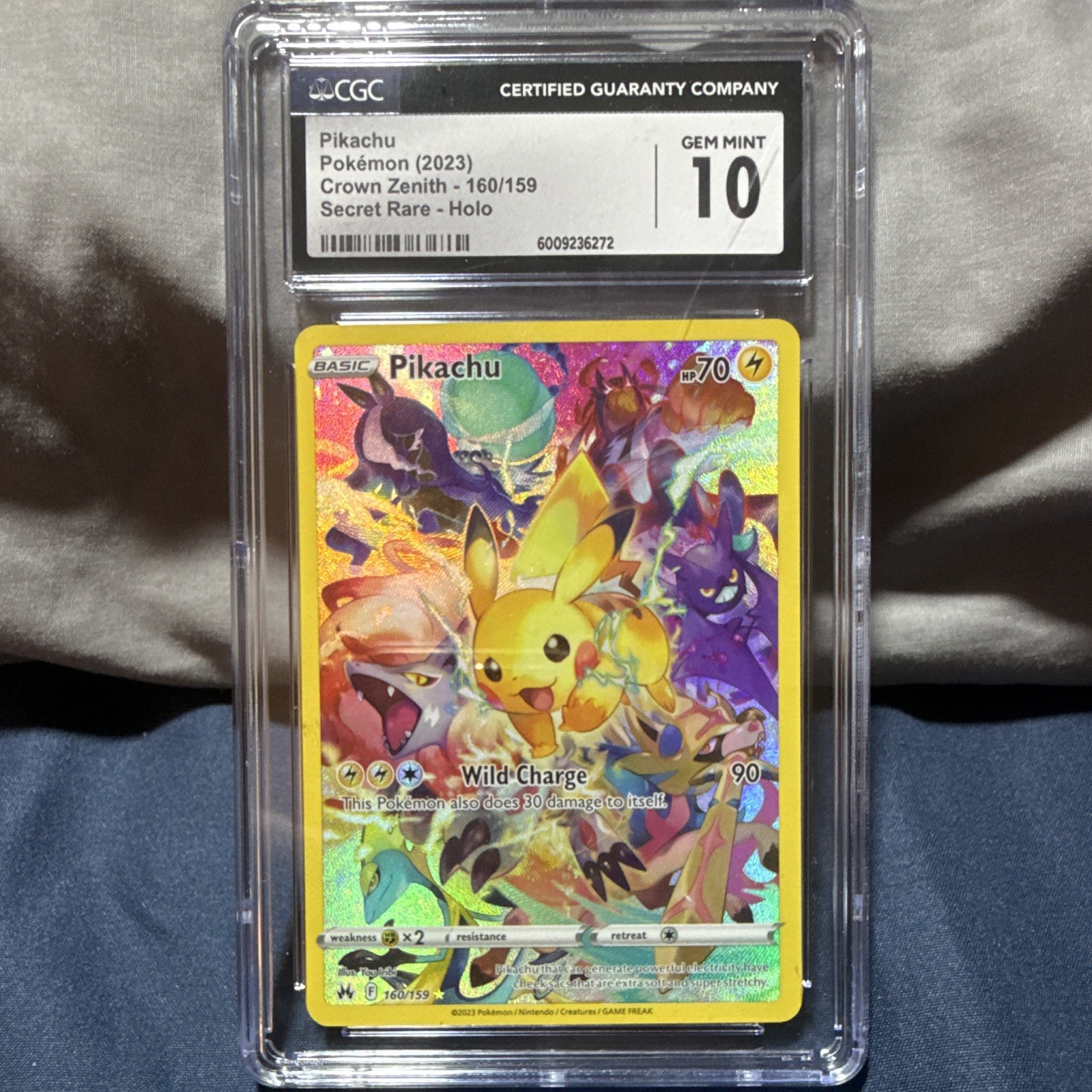 Pikachu 2023 Sword & Shield: Crown Zenith #160/159 Holo (Secret 