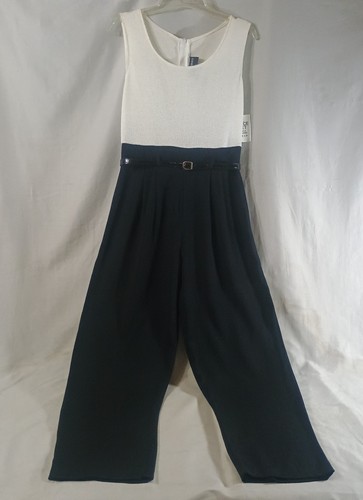Vtg John Roberts Womens Jumpsuit 4P Sleeveless Wide Leg Retro Minimalist - Picture 2 of 12