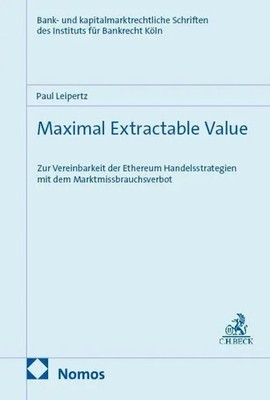 Maximal Extractable Value Paul Leipertz Buch 274 S. Deutsch 2026