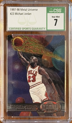 1997 METAL UNIVERSE #23 MICHAEL JORDAN CGC 7 PSA Equivalent GOAT