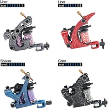 Complete Tattoo Kit 4 Pro Machine Guns 54 Inks Power Supply Foot Pedal Needles