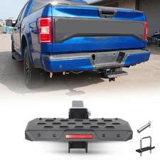 For 2" Receiver Trailer Towing Hitch Step Bar Rear Bumper Guard Truck Van Car
