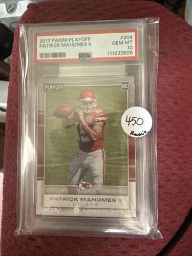 2017 Panini Playoff - Rookies Patrick Mahomes II #204 (RC) Chiefs eBay Sealed!