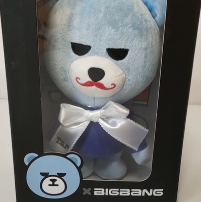 KRUNK x BIGBANG Official YG Bear Plush toy T.O.P Version Blue DOOM